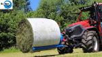 Woven Polypropylene Hay Cover Tarps , Non Toxic Hay Bale Storage Bag 60Gsm -