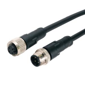 Wholesale IP67 IP68 Waterproof Connector Female Male M12 A Code Straight and 90 bend Molding Cable from china suppliers