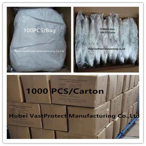 40*38 CM Disposable Protective Non-Woven PP Balaclava for Food Processing Industry