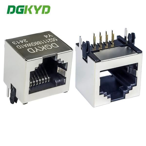 RJ45 1X1 8P8C Without Light Strip Shielded Connector DGKYD55211188GWA1DY4