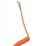 Copper Conductor PVC Sheath Flame Retardant Extension Lead Spiral Curly Spring