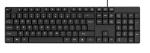 Waterproof 104-Key Wired Keyboard Mouse Combo USB Plug-Play HIPS Material