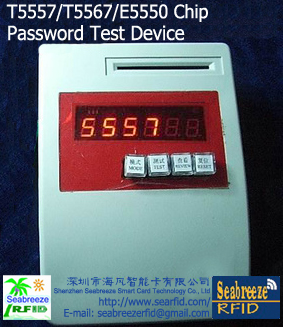 T5557/T5567/E5550 chip card Password Test Device