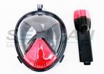new updated fashion look 180 degree full face snorkel mask with Gopro mount