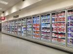 Large Display Remote Compressor Commercial Freezer Glass Door With Adjustable