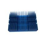 AL6063-T5 Aluminium Profiles Slotting Extruded Heat Sink With Anodizing Blue