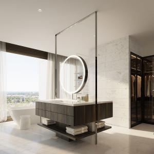 Wholesale Timeless Elegance And Durability Modern Marble Stainless Steel Bathroom Cabinet from china suppliers