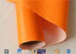 0.45mm Chemical Corrosion Resistant Orange Silicone Coated Fiberglass Cloth
