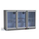 Triple Transparent Glass Door Under Bar Beer Cooler With 300L Volume