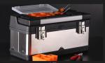 590 * 280 * 265 MM ABS Stainless Steel Hand Trolley Case 2 Chrome Latches With