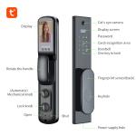 Waterproof Tuya Wifi Smart Door Lock With Camera Electronic Fingerprint Digital