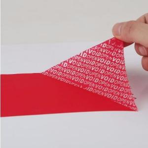 China Custom Anti-Counterfeit PET VOID Tamper Evident stickers anti-fake Labels on sale