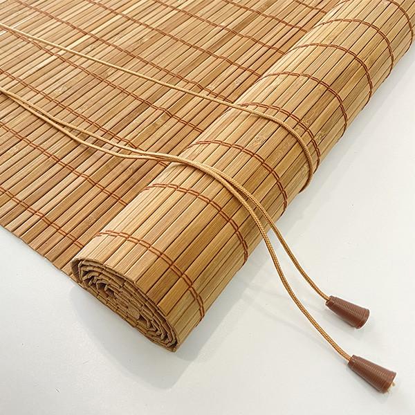 1.8m Nature Bamboo Roll Up Shade For Windows Colorful Roman Curtains Light