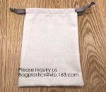 Packs Cotton Muslin Bags with Drawstring, Natural Color,handle cotton eco