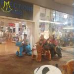 Hansel amusement kids walking battery operated ride on unicorn for mall