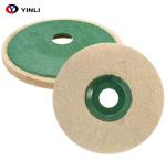 4 Inch 100*16*10mm Wool Felt Wheel , Wool Felt Disc For Mirror Polishing