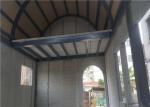 Curved Roof Sandwich Panel Prefab Steel House / Metal Frame House With Base