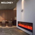 79" 2000mm Modern Fully Recessed Electric Fireplace Heater Decor Flame Remote