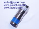 F Compression Connector waterproof for RG6 universal Coax Cable connector F male