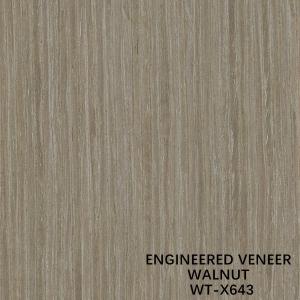 Wholesale Decoration Engineered Black Walnut Wood Veneer X643 Straight Grain Light Color ISO from china suppliers