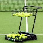 Customized Color Tennis Ball Collector Mower OEM Cart Basket Wheels