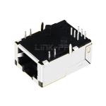 LPJK7001BWNL 10/100 Base-T Low Profile RJ45 Mag jack Tab Up Green/Green Leds