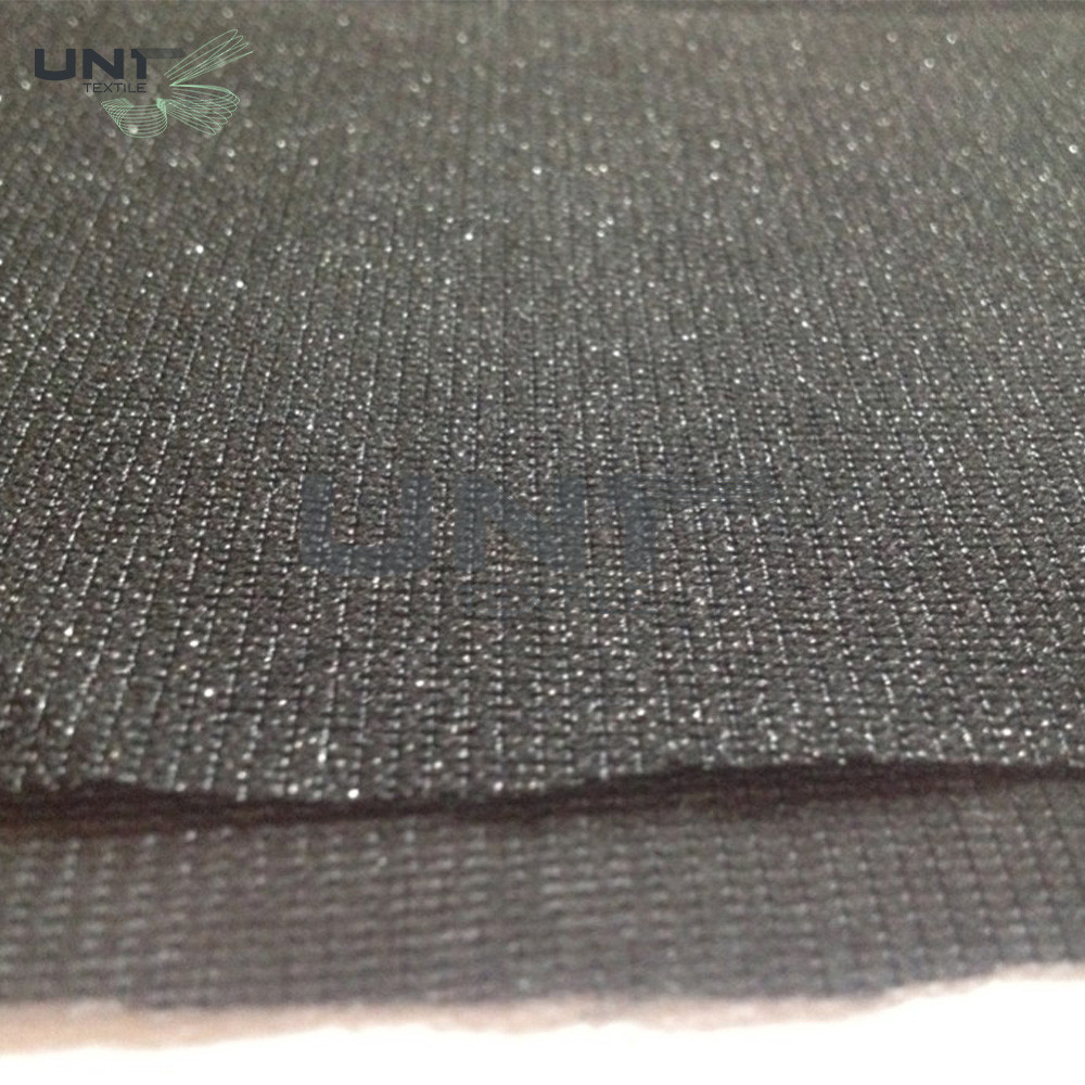 100% Polyester Mesh New Warp Knit Woven Fusible Interlining Fabric For Suit Uniform Clothing