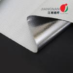 18 Micron Aluminum Coated Fiberglass Fabric Flame Resistance