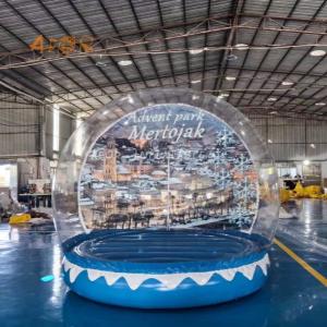 Wholesale Customized Pvc Snow Globe Inflatable Bounce House Attractive Christmas Clear Giant Inflatable Snow Globe from china suppliers