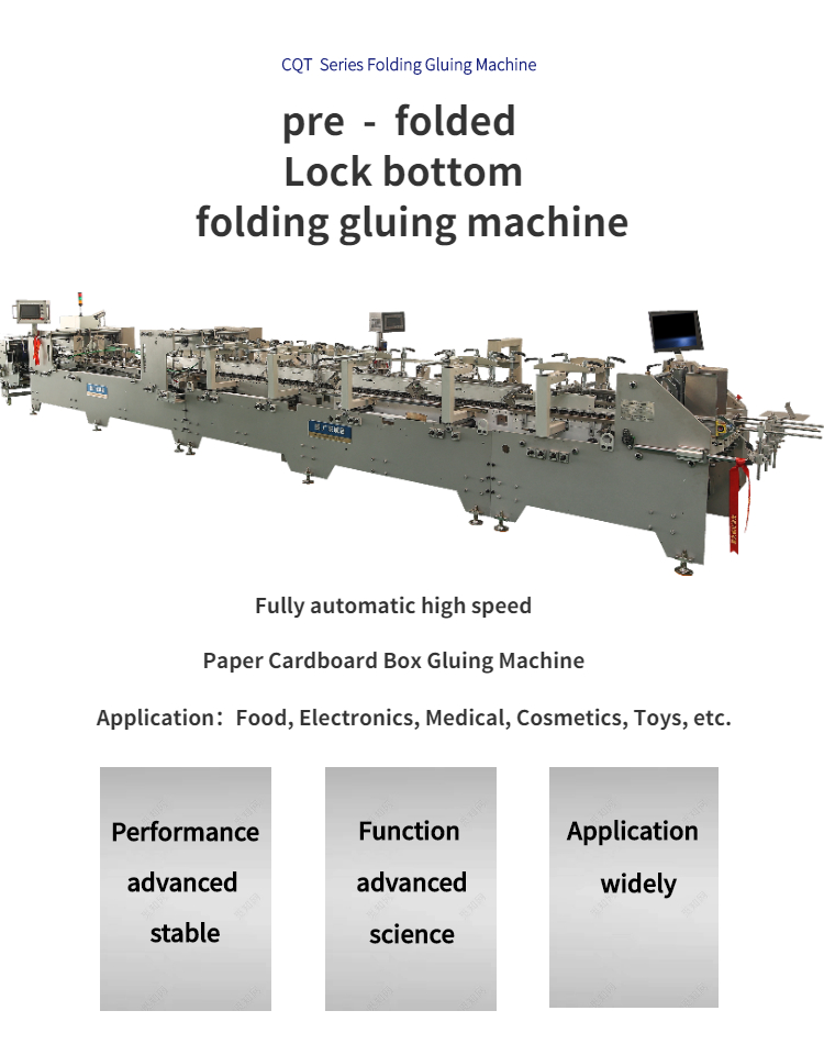 Folder Gluer Machine for Hard Cover Book Making Incorporating Water Soluble Cold Glue