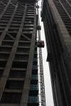 Single Cage 110kw Temporary Construction Elevators 96m/Min Construction Man Lift