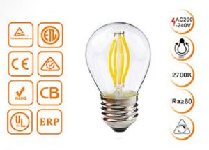 Wholesale 4W G45 Dimmable Filament Decorative LED Bulbs With Golden / Clear Glass from china suppliers