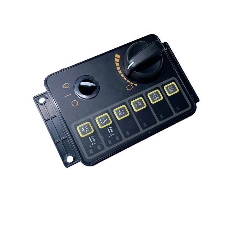 R335-7 Excavator AC Control Panel 21N8-20506 with Throttle Knob Switch Box 21N8-20506