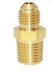 ANSI Half Union 1/4" Flare X 7/16" Male Brass Tube Fitting