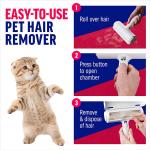Nylon Plastic Pet Fur And Lint Remover Sustainable Lint Roller For Couch Carpet