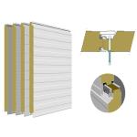 50mm Long Lasting Polyurethane Foam Sandwich Panels Board Temperature Resistance