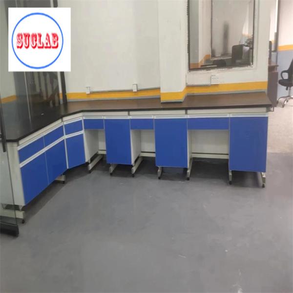 Chemistry Lab Workbench Wood Laboratory Bench With Steel Frame Chemical