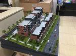 Acrylic Material Exhibition 3D Model Plywood Packing With Landscape