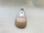 Women casual satin espadrilles sneakers with geneiun leather soft-soled and silk
