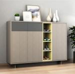 Plywood Slim Wooden Shoe Cabinet Rack Storage Modern Home Furniture 3 Tier