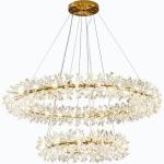 Home Restaurant Decor Manggic Gold Color Modern Luxury Crystal pendant li