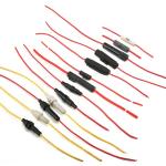 WXFH-151 Snap On Type Inline Fuse Holder 5x20mm 15A 250V 3.75W Splash Proof