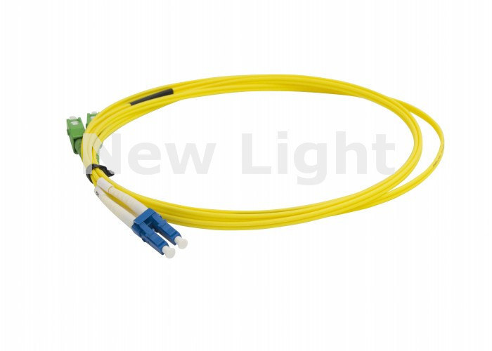 Telecommunication Networks Optical Fiber Patch Cord / LC SC Single Mode Fiber Optic Cable