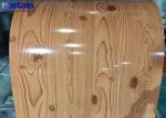 Prepainted Galvalume PPGI Steel Coils Wood Grain Pattern 1.0mmx914mm