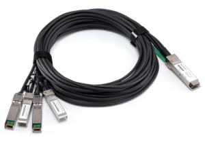 Wholesale Extreme QSFP + Copper Cable , QSFP+ to SFP+ fan out cable for network from china suppliers