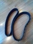 60mm Wide Robot Rubber Tracks Length 1080mm Black Color