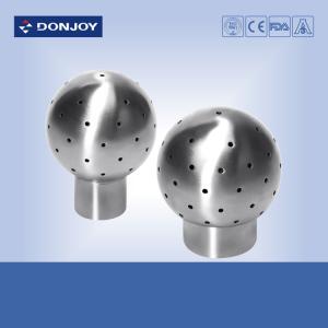 Wholesale Fixed 360 Degree Tank Spray Balls for Cleaning , Stainless Steel 304 Pin Connection Clean Head from china suppliers