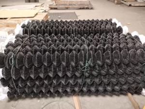 Wholesale Sustainable PVC Black Coated Chain Link Fence For Garden from china suppliers