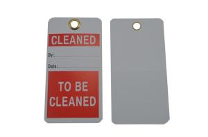 Wholesale Cleaned Cardstock Lockout Plastic Safety Tag Height 5 3/4 In Width 3 In White from china suppliers