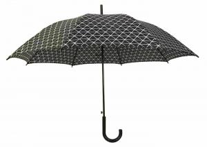 China J Hook Auto Open Stick Umbrella Metal Shaft Ribs For Rain Shine Weather on sale